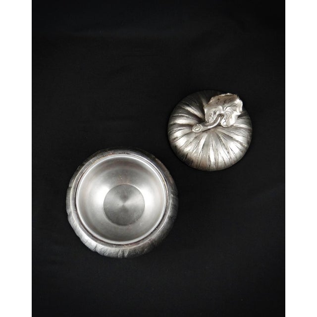 Vintage Silver Metal Pumpkin Ice Bucket by Mauro Manetti, 1970s For Sale - Image 6 of 13