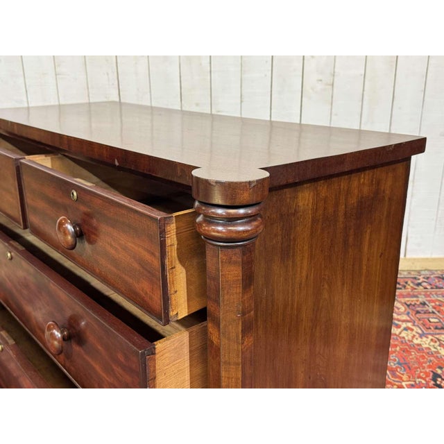 19th Century Victorian Mahogany Chest of Drawers For Sale - Image 12 of 18