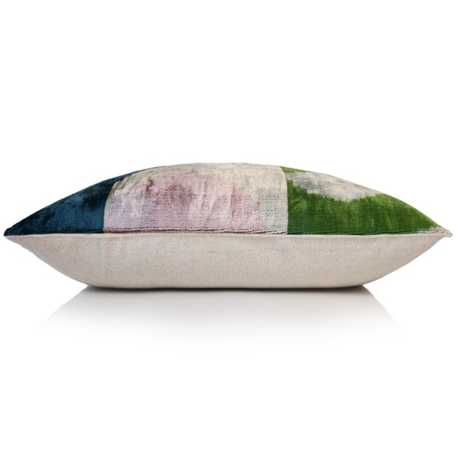 "Product Details: Size: 16x24 inches (40x60 cm) Material: 100% silk velvet, naturally vegetable dyed Design: Abstract...