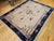 Tan Antique Chinese Peking Rug, Hand-Knotted Wool Pile, Pale Tan & Blue, 9' x 12' For Sale - Image 8 of 18
