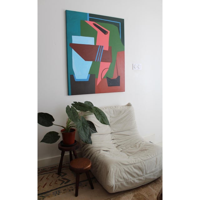 Introducing "Clarity" an exuberant and vibrant painting by artist Bodasca. This colorful abstract piece features an...
