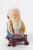 Mid 20th Century Chinese Wise Man Porcelain Figurine on Carved Wood Pedastal For Sale - Image 13 of 13