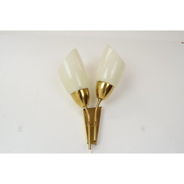 Mid-Century Brass Wall Lamp from Kamenicky Senov, 1970s For Sale - Image 14 of 15