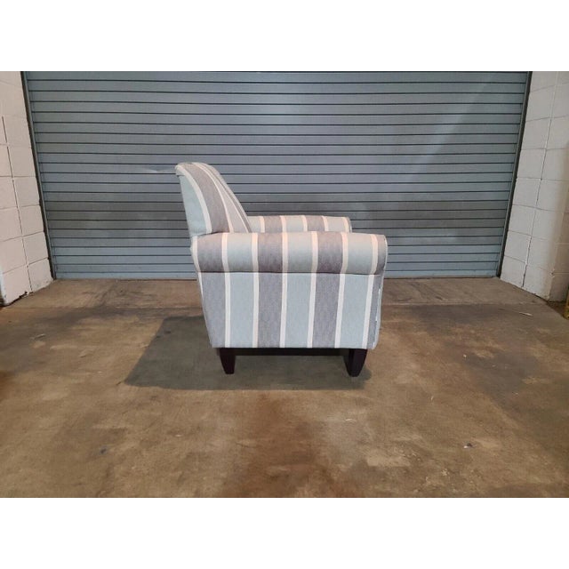 Southern Home "the Grande Mist Lifes a Beach Chair" Gray and Seafoam Fabric For Sale - Image 4 of 7