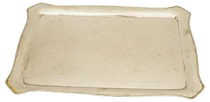 Big Art Deco Nickel-Plated Serving Plate, Vienna, 1920s