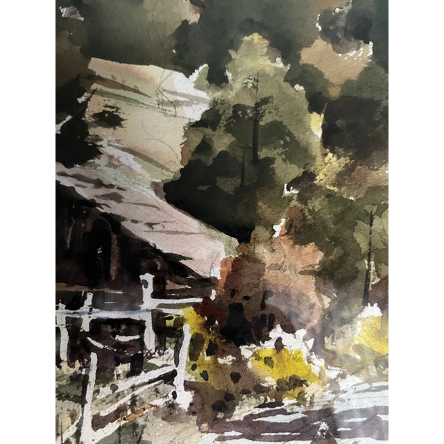 Watercolor Landscape by John Bohnenberger (1926-2012) For Sale In Los Angeles - Image 6 of 9