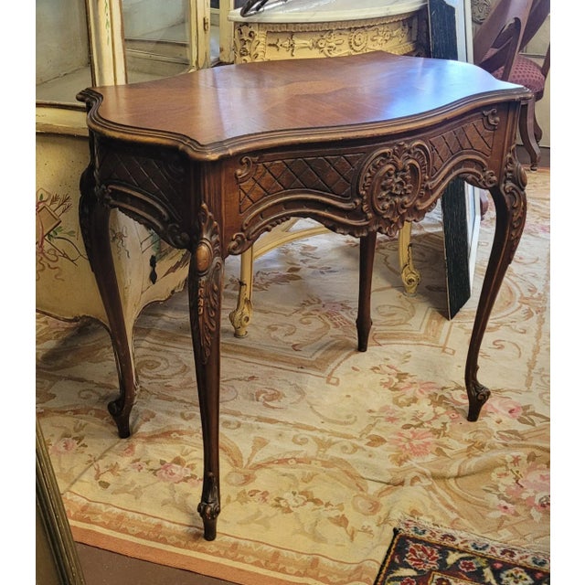 Wood Fine Antique French Table For Sale - Image 7 of 10