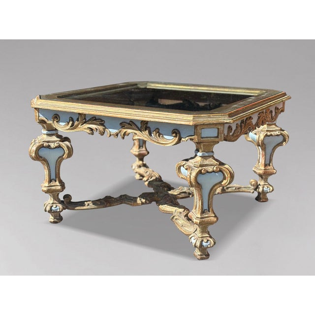Vintage Italian Painted Baroque Style Coffee Table from Harrods, 1920 For Sale - Image 9 of 9