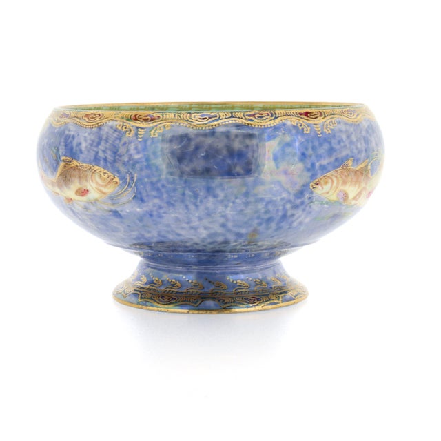 Early 20th Century Antique Wedgwood Daisy Makeig-Jones Fairyland Lustre Fish-Themed Porcelain Bowl For Sale - Image 5 of 13