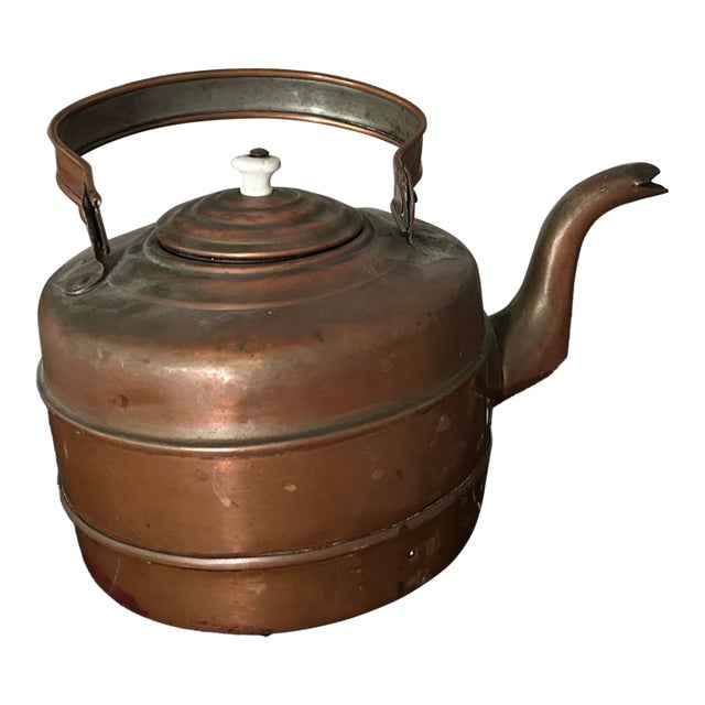 Vintage Copper Tea Kettle For Sale