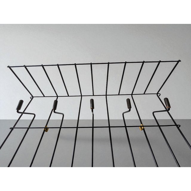 Mid-Century Modern Metal Wall Coat Rack by Drahtwerke Erlau, 1960s For Sale - Image 3 of 8