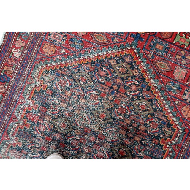 1920s, Antique 1920s Persian Hamadan Rug, Distressed Herati, 4 X 6 For Sale - Image 11 of 13