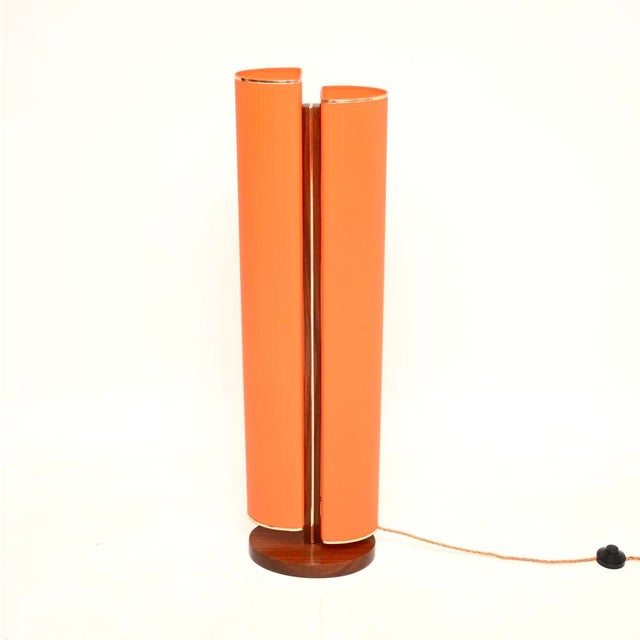 Vintage Teak and Acrylic Floor Lamp, 1960s For Sale - Image 4 of 11