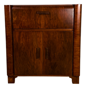 Art Deco Audio Cabinet with Pull-Out Drawer, 1950s