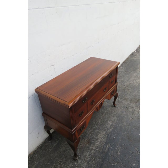 1940s West Branch Novelty Co Tall Cedar Chest Blanket Trunk For Sale - Image 4 of 12