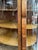 Brown Antique American Tiger Oak Bowfront Curio Cabinet With Bent Glass, C. 1900 For Sale - Image 8 of 13