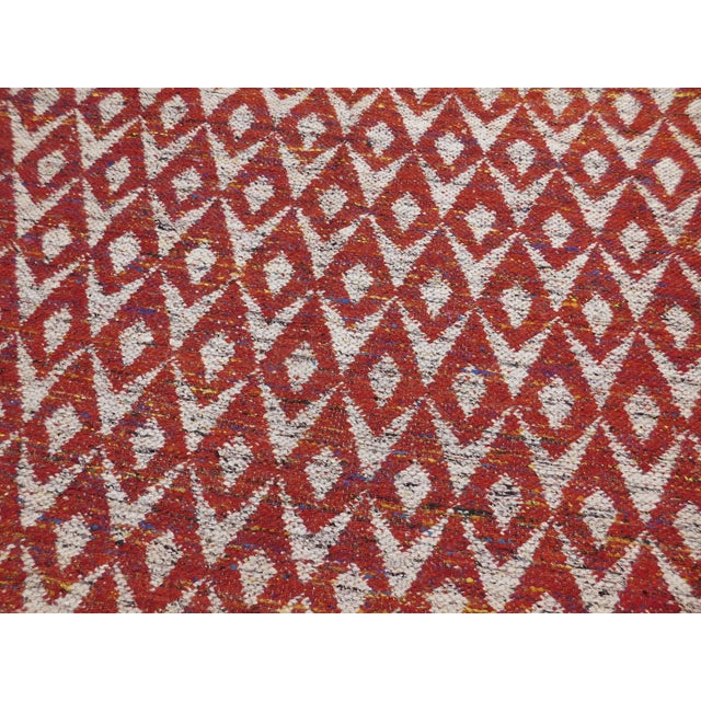 2010s Modern Hand-Knotted Luxury Flatweave - 7’9” X 10’2” For Sale - Image 5 of 15