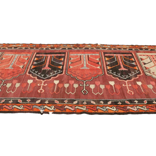 Vintage Kars Kilim Rug For Sale - Image 4 of 7
