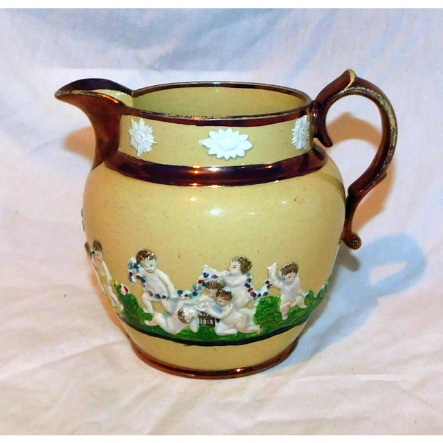 English Antique Staffordshire Pitcher For Sale - Image 3 of 10