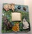 Wood Vintage Original Mosaic Painted Cat Mirror For Sale - Image 7 of 9