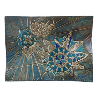 Winged Spirit Sculptural Centerpiece with Butterflies in Raku from Stefania Zoppellaro, 2025 For Sale