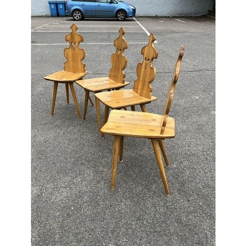 Mid-Century Ash Dining Chairs, Set of 4 For Sale - Image 9 of 16