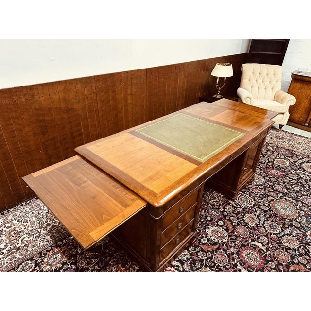 Italian Desk in Leather For Sale - Image 16 of 18