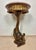 Antique Polychromed Pedestal Side Table with Marble Top For Sale - Image 11 of 13
