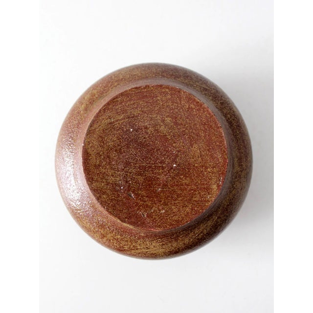 Vintage Handmade Studio Pottery Vase For Sale - Image 9 of 9