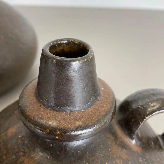 Abstract Pottery Vase Objects by Rudi Stahl, Germany, 1970s, Set of 2 For Sale - Image 17 of 18