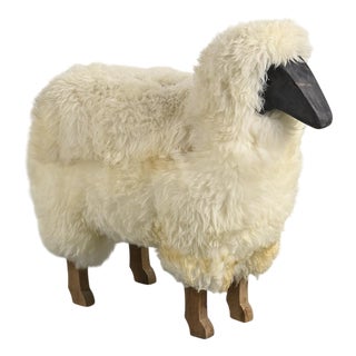 Natural Wool Sheep, France, 1980s For Sale