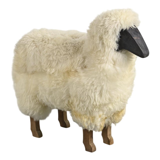 Natural Wool Sheep, France, 1980s For Sale