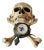 Skull & Crossbones Jolly Roger Desk Clock by Corum For Sale