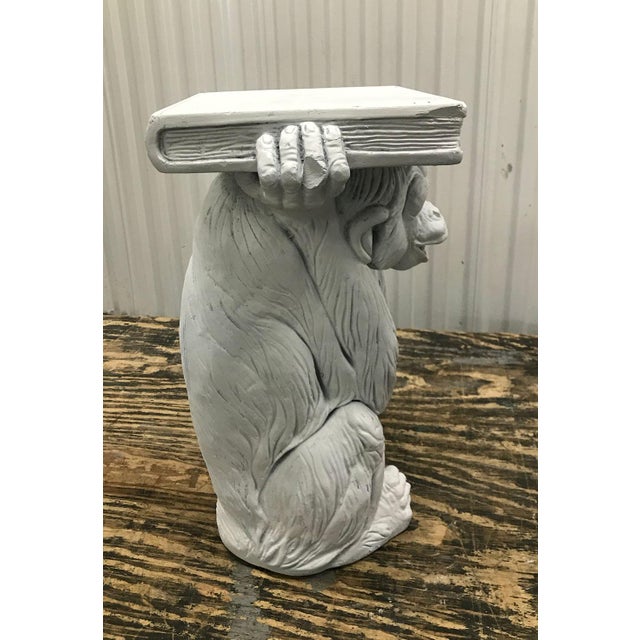 Vintage Plaster Monkey Table For Sale - Image 10 of 10
