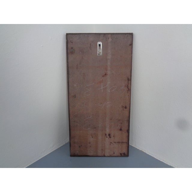 Large German Studio Ceramic Flower Wall Plaque, Germany, 1960s For Sale - Image 9 of 18