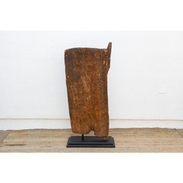 Wood Handhewn Primitive 19th Century Sahelian Door For Sale - Image 7 of 8