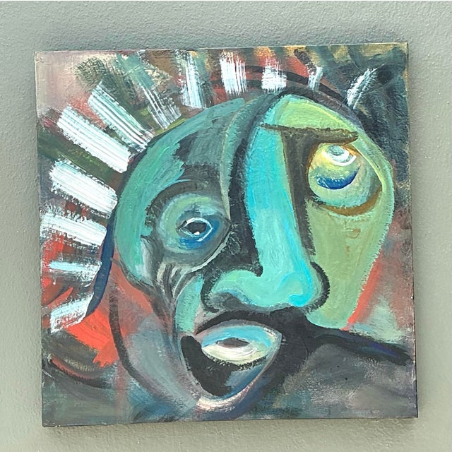 Abstract Expressionist Oil Painting on Canvas For Sale - Image 11 of 12