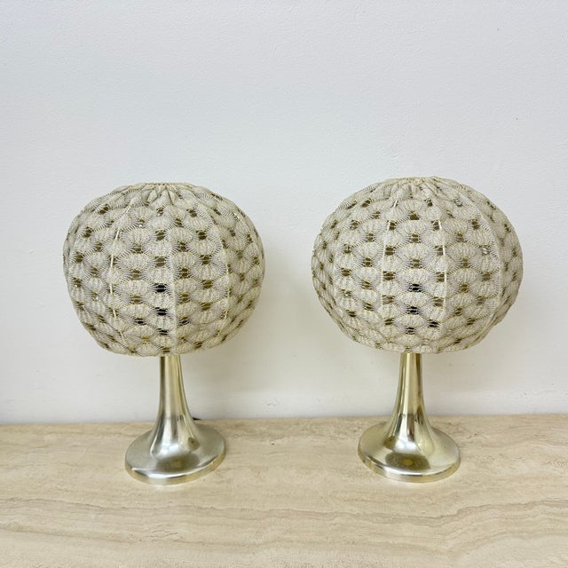 Table Lamps with Fabric Shades from Aro Leuchte, 1970s, Set of 2 For Sale - Image 11 of 18