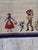 Ivory Mid-20th Century Vintage Hand-Loomed Folk Art Wool Rug in Ivory & Navy Blue, 9' X 12' For Sale - Image 8 of 10