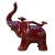 Purple & Red Ceramic Elephant Figure For Sale