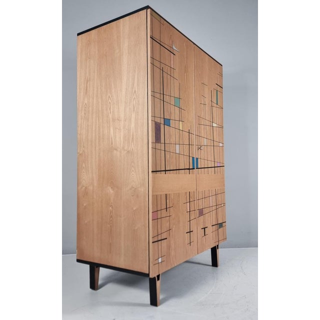 Wood Vintage Wardrobe by Francisek Mezulanik, 1960s For Sale - Image 7 of 14