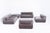 Textile Italian Modular Sofas, Lounge Chairs, and Coffee Table, 1970s, Set of 5 For Sale - Image 7 of 9