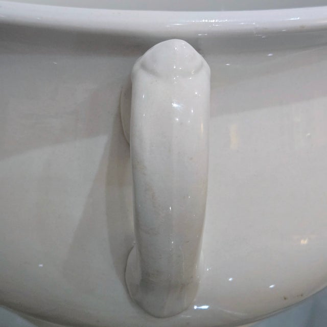 Homer Laughlin White Ironstone Chamber Pot Bowl, C. 1920s For Sale - Image 4 of 7