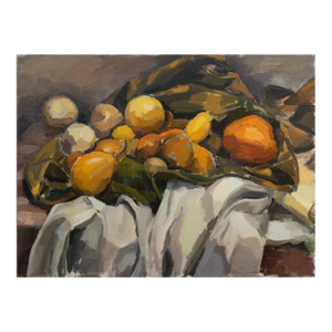 Mid Century Still Life Painting 'Study of Citrus Fruits'