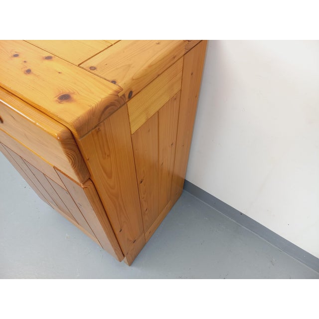 Vintage Pine Storage Cabinet by Charlotte Perriand, 1960s For Sale - Image 9 of 18