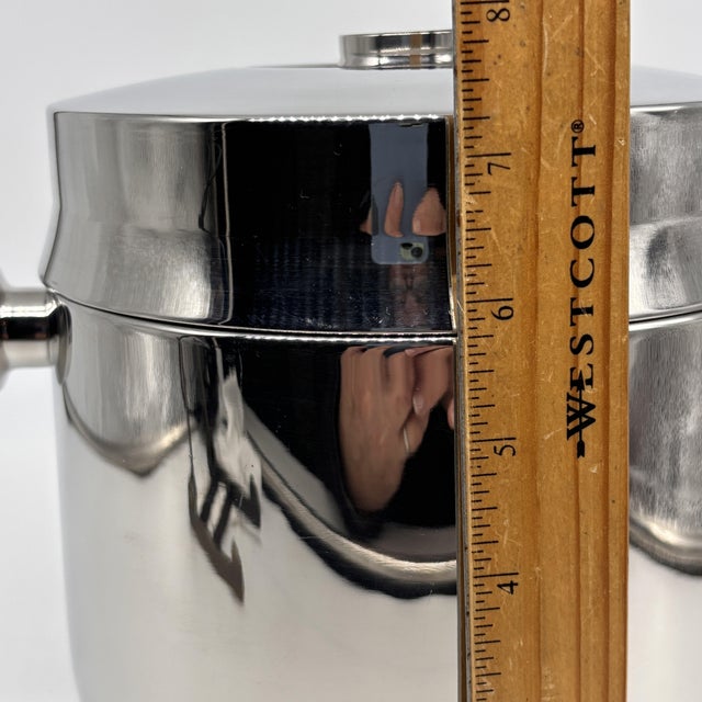 Mid 20th Century Mid-Century Modern Stainless Steel Ice Bucket by Hormel Corp For Sale - Image 10 of 10