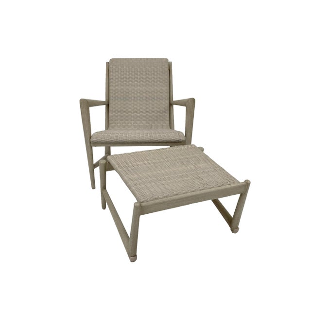 Summer Classics Outdoor Lounge Chair and Ottoman Chairish
