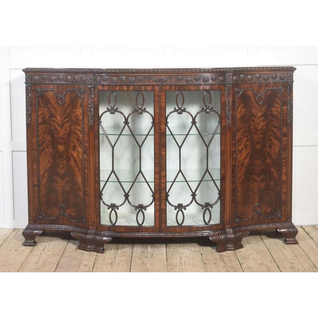 Chippendale Revival Mahogany Display Cabinet, 1890s For Sale - Image 10 of 16