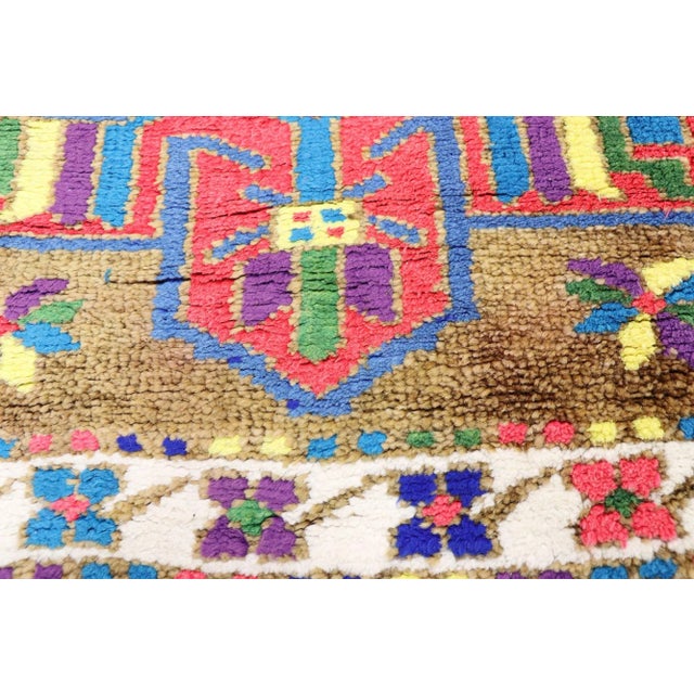 Vintage Turkish Oushak Rug Runner, 02'10 X 09'04 For Sale - Image 4 of 9