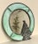Nautical Coastal Stained Glass & Pewter Finish Ship Wall Accent Mirror For Sale - Image 4 of 11
